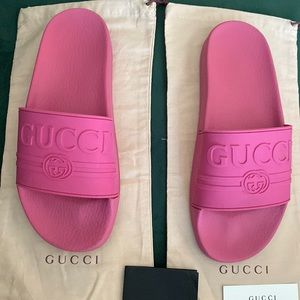 Pink GUCCI Slides